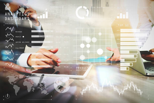istock Businessman making presentation with his colleagues and business strategy digital layer effect at the office as concept 980651384