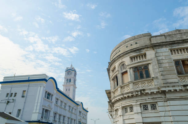 ペナン、マレーシア ジョージ町市庁舎 - tresure island ストックフォトと画像