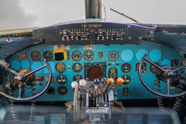 istock airplane cockpit, airplane interior, jet plane, cockpit buttons 980671338