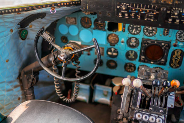 istock airplane cockpit, airplane interior, jet plane, cockpit buttons 980671340