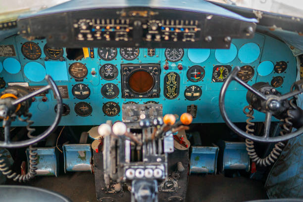 istock airplane cockpit, airplane interior, jet plane, cockpit buttons 980671346