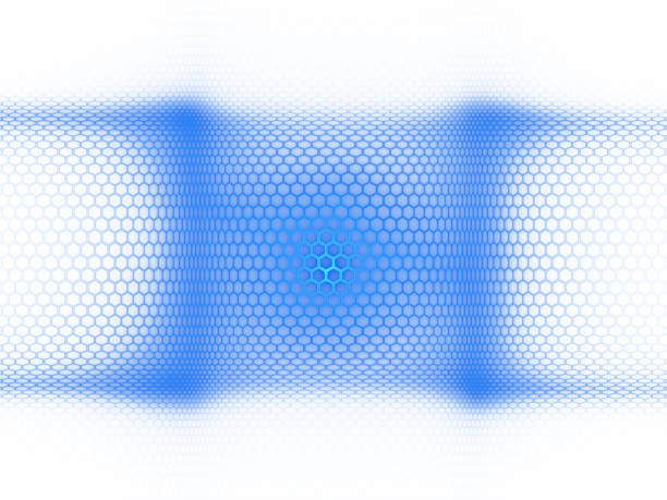 istock lattice of hexagons, abstract tech background 980671916
