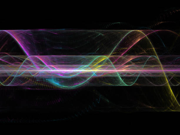 Electromagnetic waves abstract modern background electromagnetic stock pictures, royalty-free photos & images