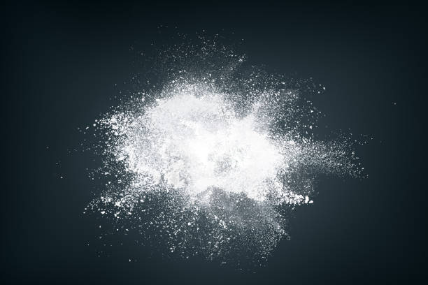 istock Abstract design of white powder snow cloud 980697340