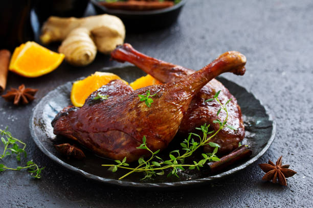 istock Baked duck leg in Chinese. 980702350