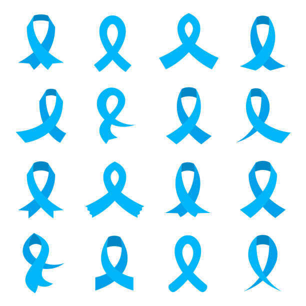 Blue ribbons set vector art illustration