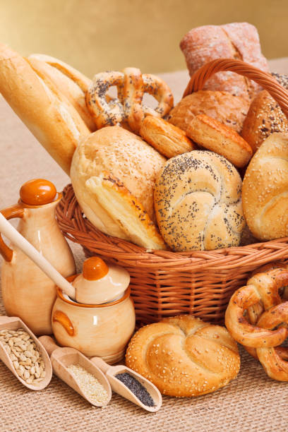 bread in a bakery