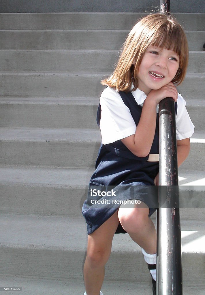 School Girl sonriente - Foto de stock de Alegre libre de derechos