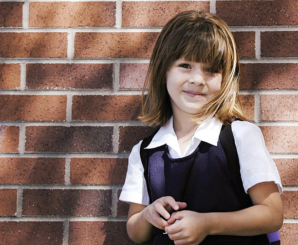 Little Girl Preschool Portrait stock photo