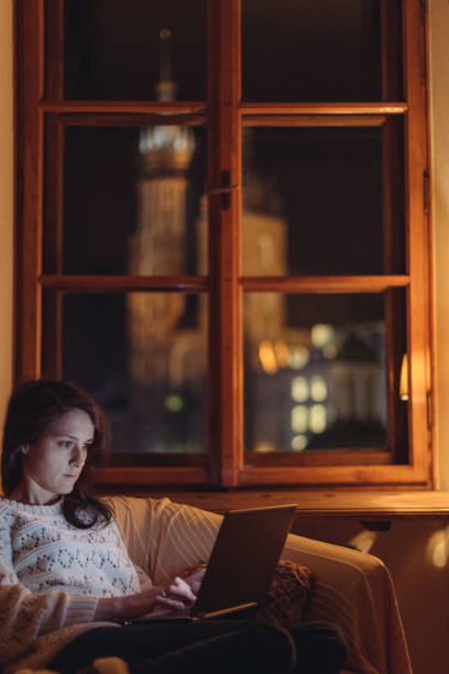 istock Blogger spending Christmas at home 980714602