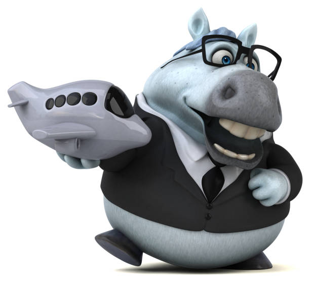 istock Fun horse - 3D Illustration 980715070