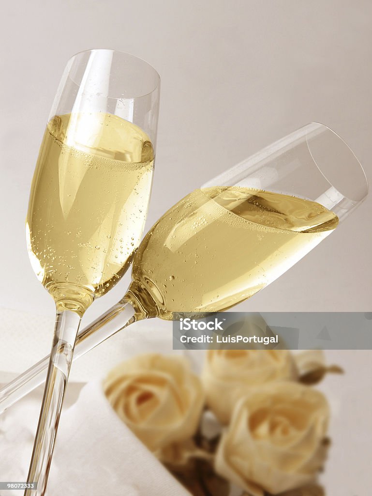 Celebration with champagne  Flower Stock Photo