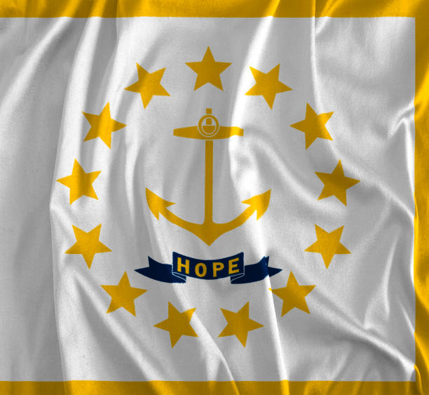 istock Flag of Rhode Island Background, The Ocean State 980729410