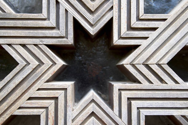 Cordoba mosque door Wooden door in Mosque of Cordoba, Spain. ancient creativity andalusia architecture stock pictures, royalty-free photos & images