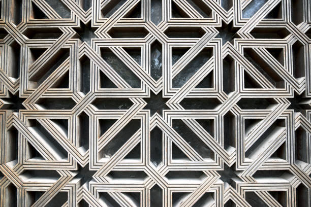 Cordoba mosque door Wooden door in Mosque of Cordoba, Spain. ancient creativity andalusia architecture stock pictures, royalty-free photos & images