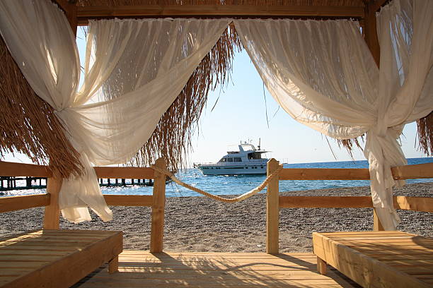 Rest on Beach stock photo