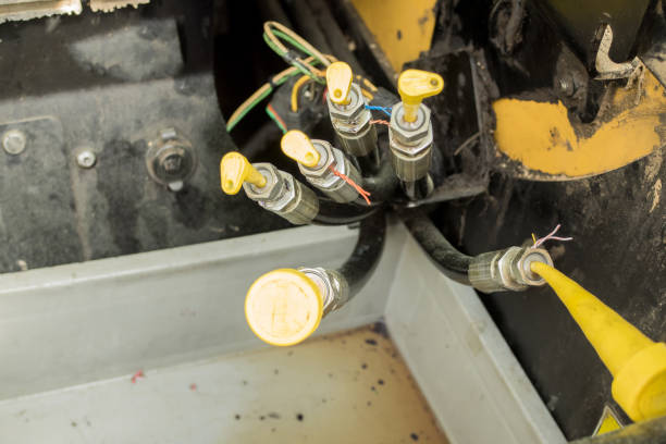 istock Repair and parts of a compact loader 980754382