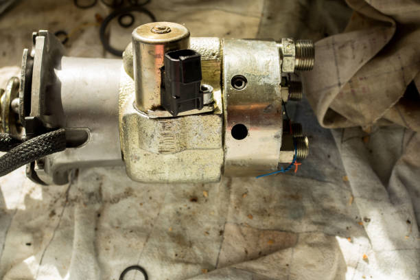 istock Repair and parts of a compact loader 980754452