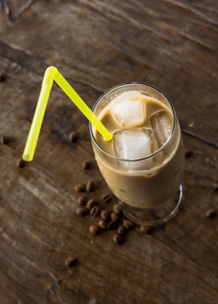 istock Iced latte on wooden table 980755482