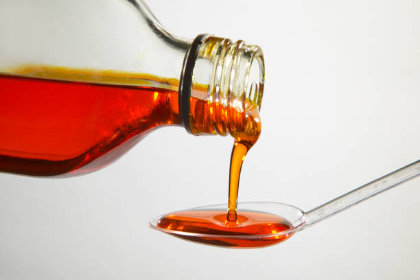 istock MEDICINE POURING FROM BOTTLE ONTO SPOON 980775666