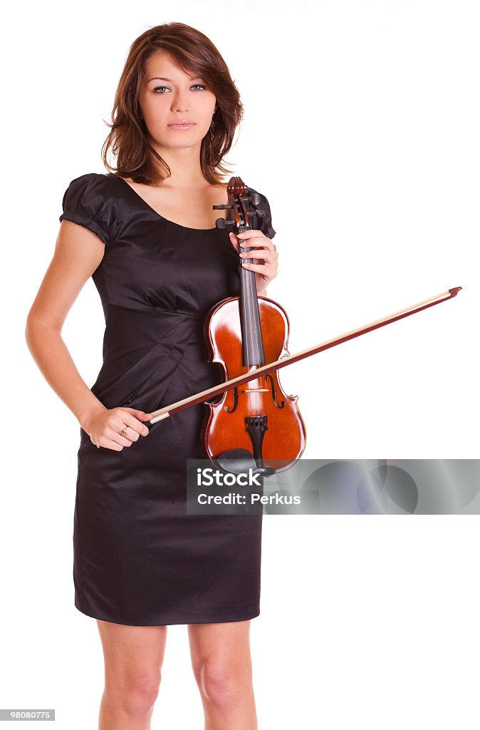 Bellissimo violinista - Foto stock royalty-free di Adolescenza