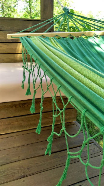 istock Hammock in green color 980813418