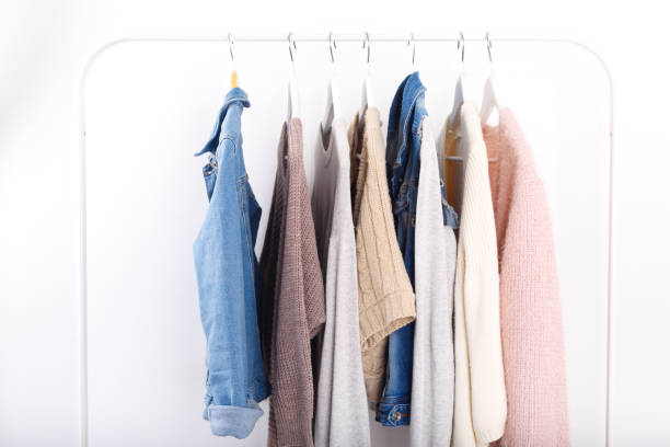 istock Warm knitted, autumn, winter clothes 980815542