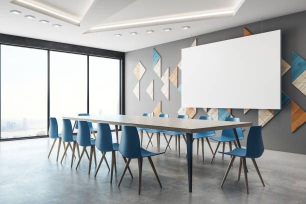 istock Modern conference room with poster side 980817924