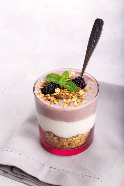 istock Blackberry smoothie with granola 980819048