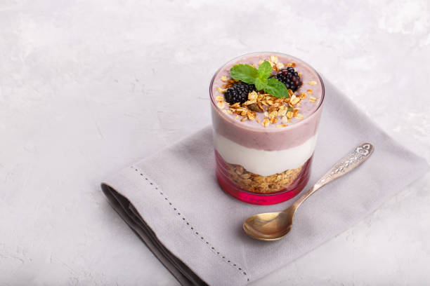 istock Blackberry smoothie with granola 980819408