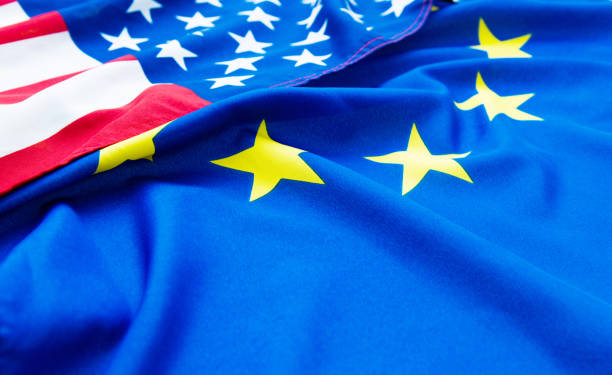 istock USA and European Union flags 980825646