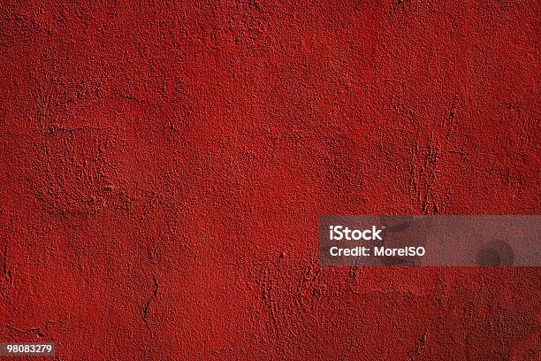 Sfondo Di Texture Di Muro Rosso Scuro Con Motivo - Fotografie stock e altre immagini di Arrugginito - Arrugginito, Astratto, Calcestruzzo