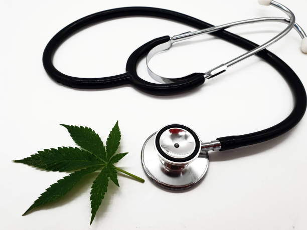 Medical cannabis from a doctor on a white background Medical cannabis from a doctor on a white background medical cannabis stock pictures, royalty-free photos & images