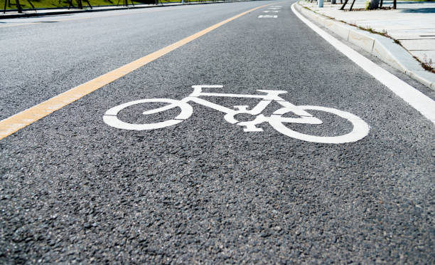 istock Bicycle lane in the road 980870464