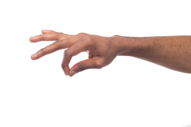 istock Male hand picking up something, cutout 980931046