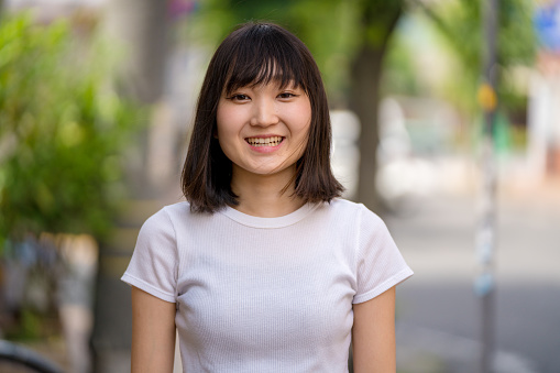 Portrait of a confident young woman. Okayama, Japan