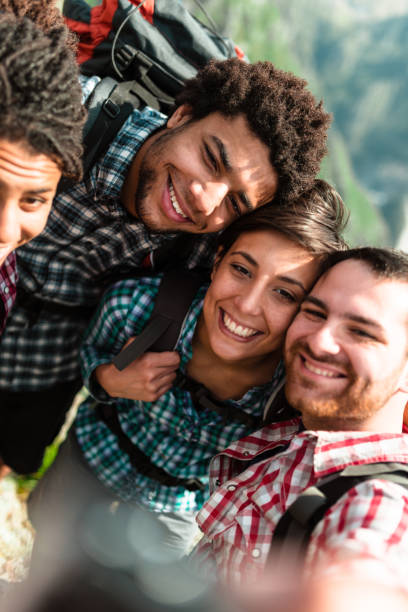 istock friends take a selfie on the mountain 980941842