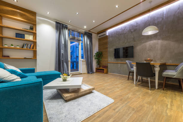 istock Interior design of modern living room interior with sofa 980950900