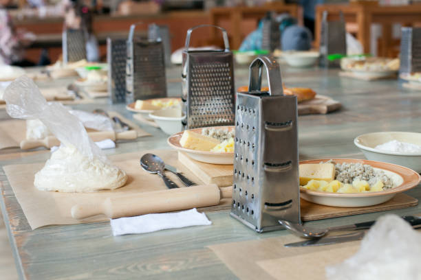 istock cooking class, culinary. food and people concept, desktop getting ready for work 980953026