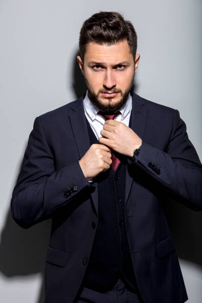 istock Fashion Model with Suit 980962956