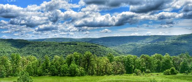 Panoramic View Landscape mountains, Nordmont Pennsylvania