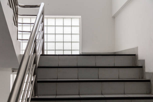 istock glass block stair hall interior background 980987368