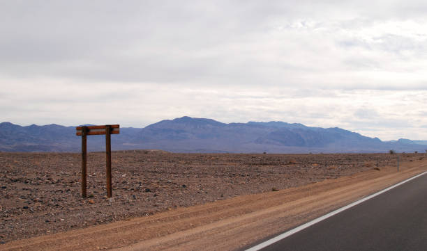 istock Road trip landscape with mountains, Death Valley 981043360