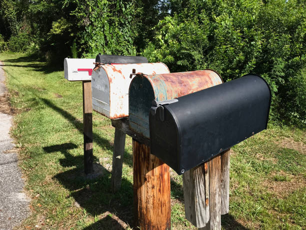 istock Group of Vintage Mail Boxes. Photo image 981053388
