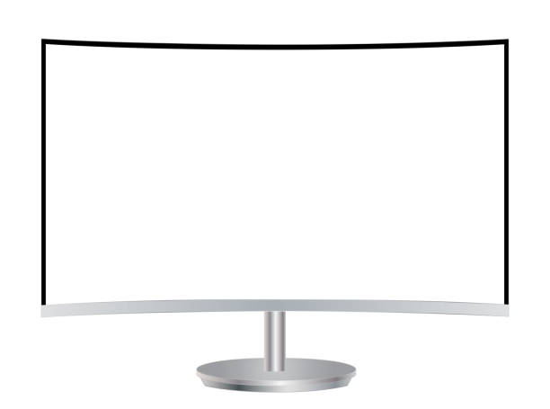 istock Realistic curved monitor isolated 981053990