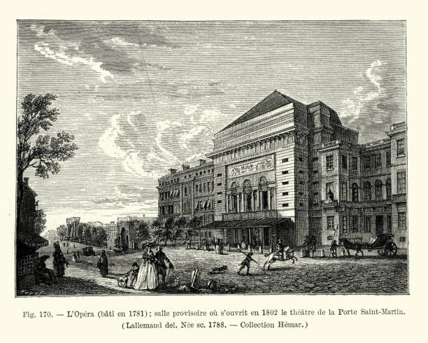 istock Theatre de la Porte Saint-Martin, Paris, late 18th Century 981065692