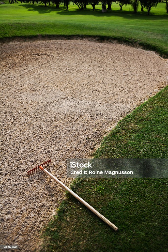 Sand on Golf course - Foto stock royalty-free di Ambientazione esterna