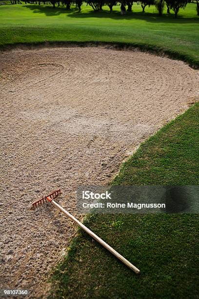 Sand On Golf Course - Fotografie stock e altre immagini di Ambientazione esterna - Ambientazione esterna, Assenza, Bunker - Campo da golf