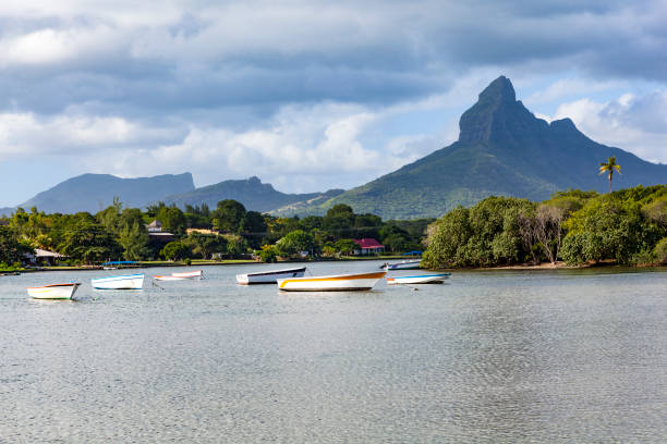 istock tamarin bay and rempart mountain, mauritius island 981079346