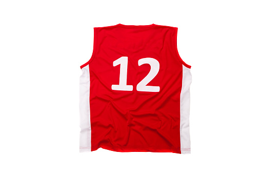 Basketball Jersey isolated on white background